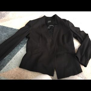 Black blazer with inverted lapel